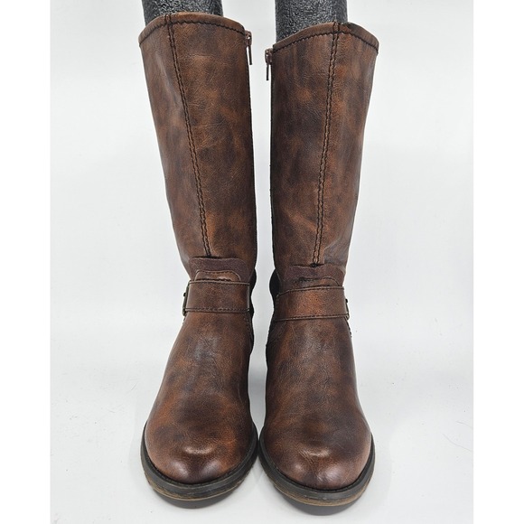 Naturalizer N5 Comfort Balada Faux Leather Knee High Boots Side Zip Size 7.5M - Picture 3 of 13